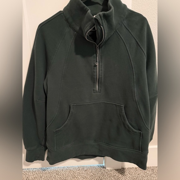 Lululemon Scuba Oversized Funnel-Neck Half Zip *Long Legacy Green M/L - Picture 2 of 6